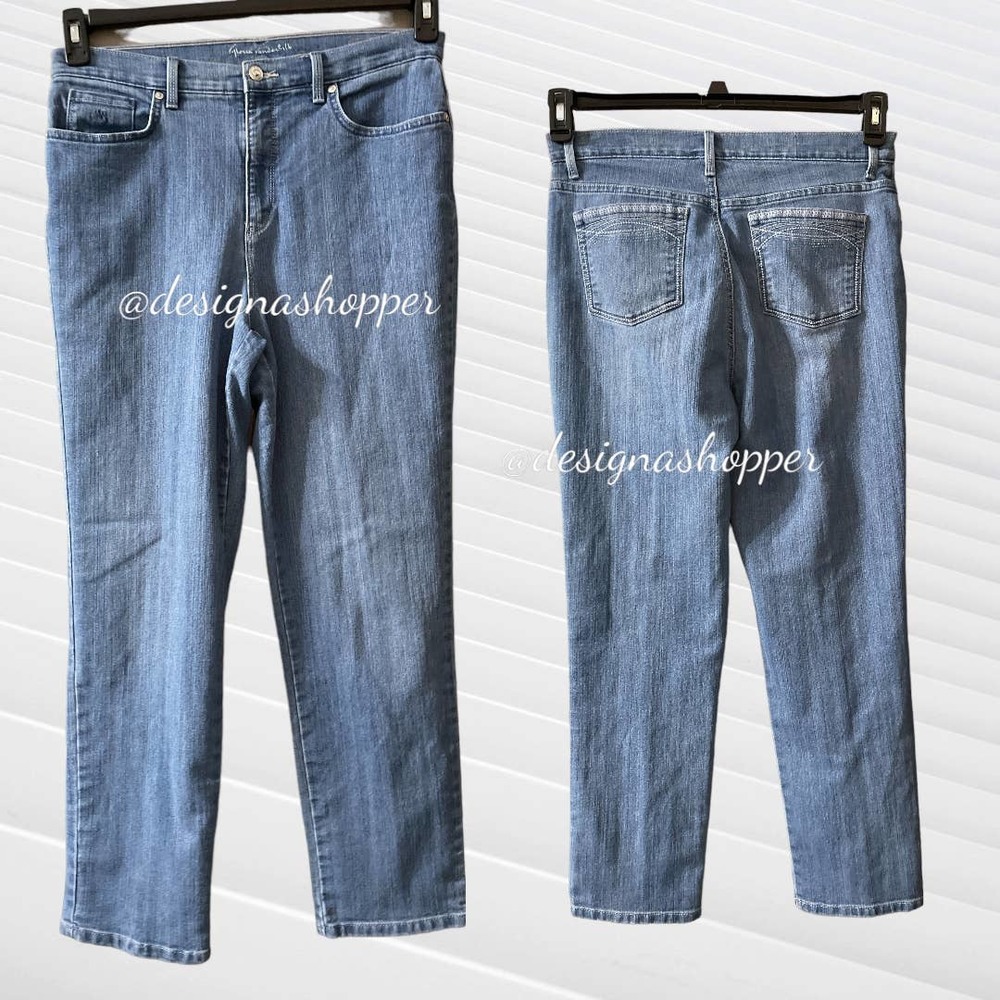 Gloria Vanderbilt AMANDA Jeans Womens Size 12 High Rise - Nice!